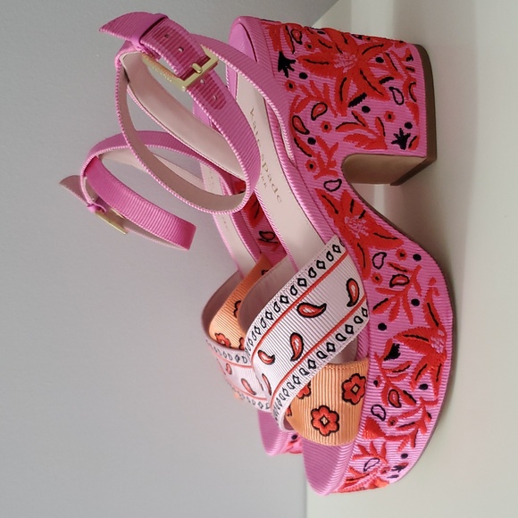 Kate Spade New York Rio Bandana Patchwork Platform Size 8 B - Picture 2 of 16